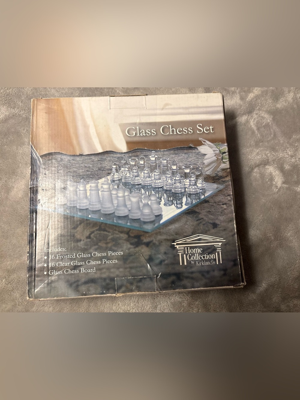 Home Collection by Kirkland's Glass Chess Set - Clear